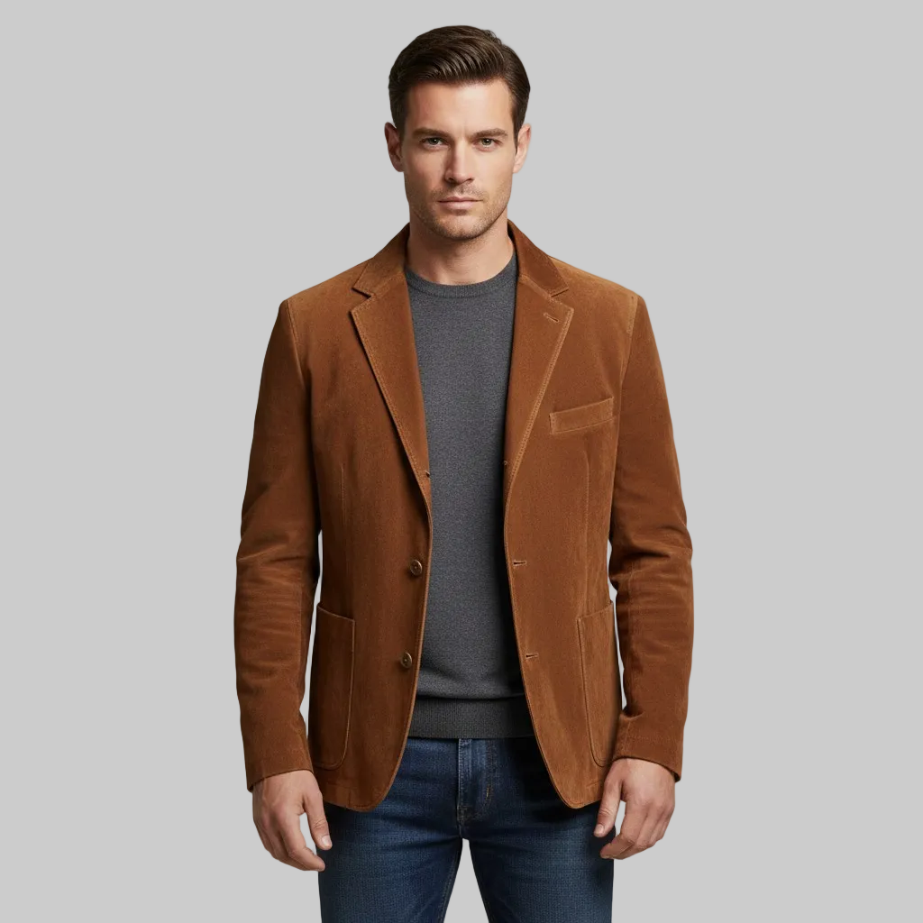 Blazer ajusté en velours