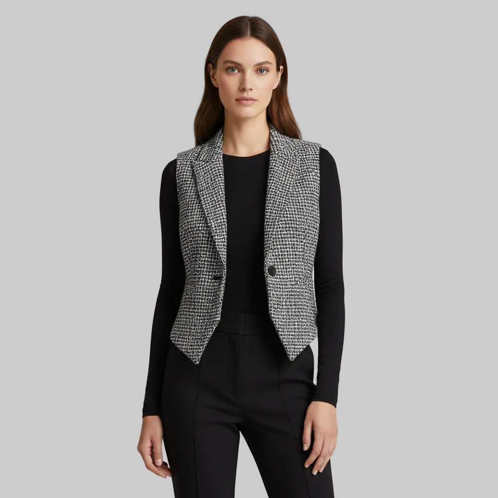 Gilet blazer sans manches