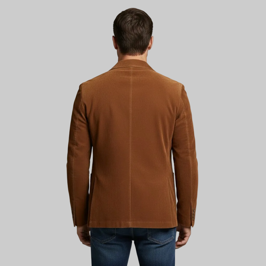 Blazer ajusté en velours