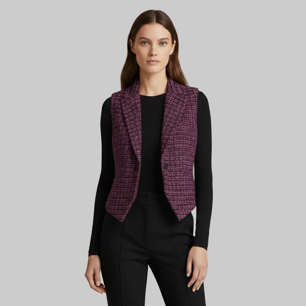 Gilet blazer sans manches