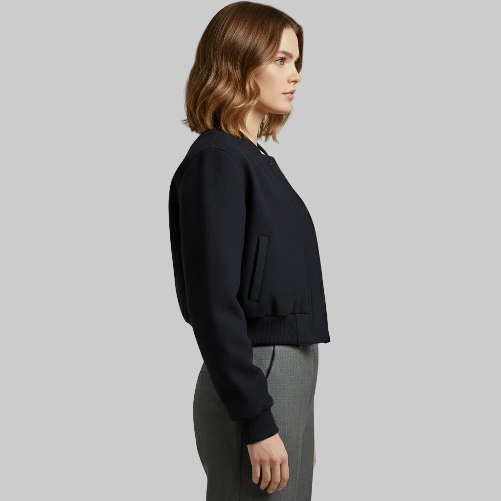 Blouson bomber court structuré