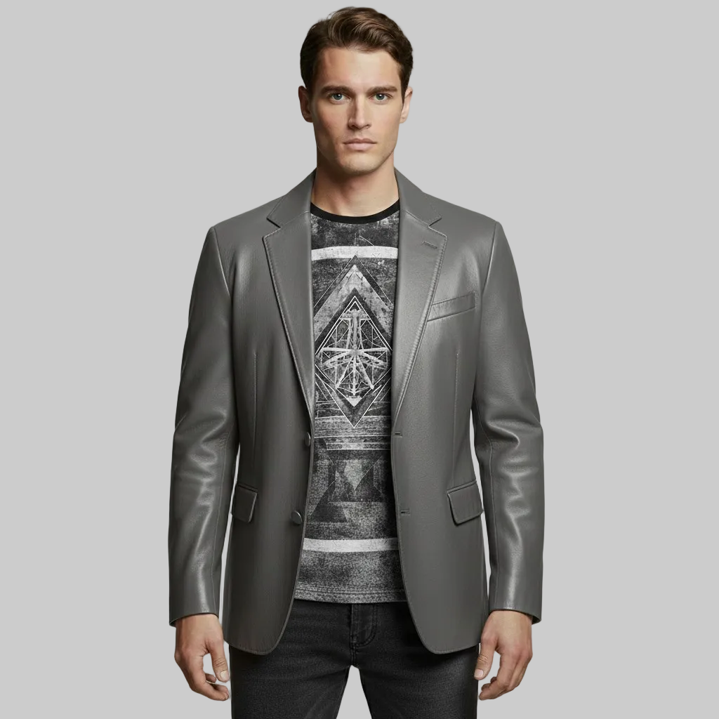 Blazer en cuir sur mesure